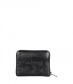 Black Punch Compact Wallet