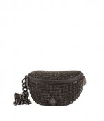 Black Rhinstones Small Party Belt Bag