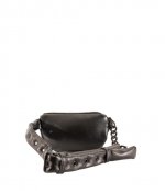 Black Rhinstones Small Party Belt Bag