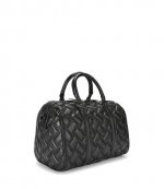 Kensington Black Boston DR Leather Satchel Bag