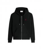 Red Ami De Coeur Zipped Hoodie