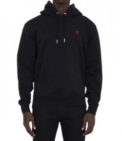 Red Ami De Coeur Black Hoodie