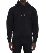 Red Ami De Coeur Black Hoodie