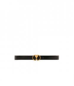 Black/Vibrated Brass Ami De Coeur Belt
