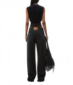 Grey Aged Slit Hem Prestyle Hotfix Mesh Undie