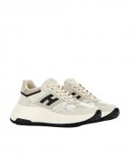 H669 Allacciato H Cream Black women Sneakers