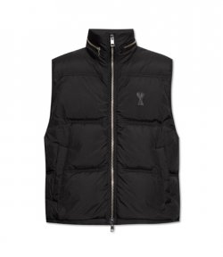 Sleeveless Black Down Water Repellent Jacket