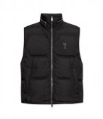 Sleeveless Black Down Water Repellent Jacket