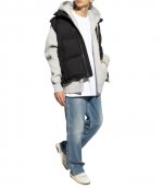 Sleeveless Black Down Water Repellent Jacket