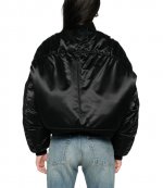 Black Shiny Bomber