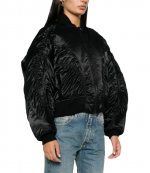 Black Shiny Bomber