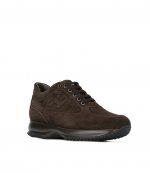 HOGAN BROWN SUEDE INTERACTIVE UOMO H RILIEVO