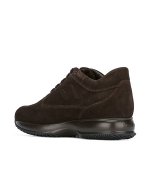 HOGAN BROWN SUEDE INTERACTIVE UOMO H RILIEVO