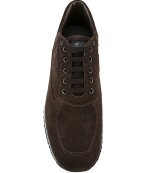 HOGAN BROWN SUEDE INTERACTIVE UOMO H RILIEVO
