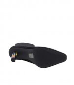 Black/Comb Fabric Ankle Boots