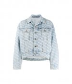 Falling Back Pebble Bleach WLogo Print Jacket