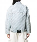 Falling Back Pebble Bleach WLogo Print Jacket