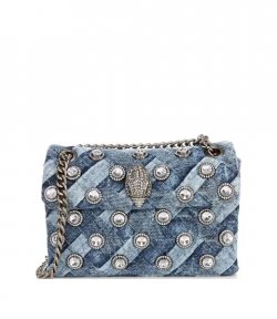 Crystals Mini Kensington Denim Crossbody Bag