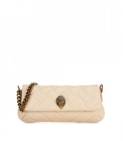 Sm Long Kensington Bone Leather Crossbody Bag