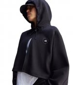 aSMC Black Cropped Hoodie