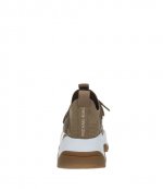 Atlas Knit Trainer Leather Husk Sneaker