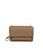 Husk MK Signature Logo Claire Lg Shoulder Handbag