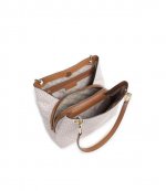 Kensington Vanilla/Acorn Lg Sghoulder Bag