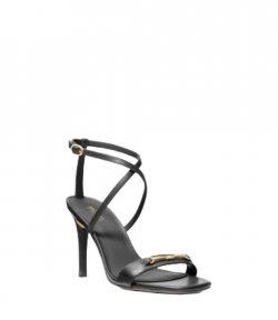 Lena Black Heeled Sandal