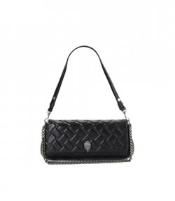 Leather Long Kensington Black Pochette