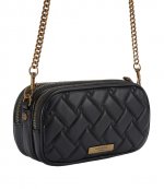 3Zip Kensington Camera Black Leather Bag