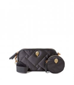 Recycled Sm 2Zip Black Nylon Camera Bag