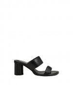 Black Leather Piano Sandals