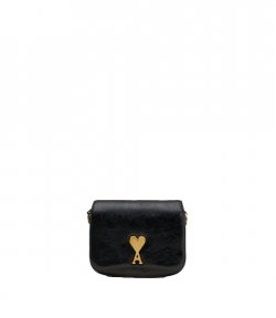 Black Leather Paris Paris Bag