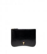 Black Leather Paris Paris Pouch