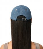 Red Ami De Couer Embroidery Denim Cap