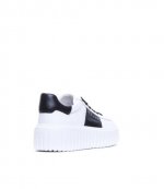 H-Black Stripes Allac Fascia Logo LE9 White Sneakers