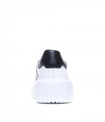 H-Black Stripes Allac Fascia Logo LE9 White Sneakers