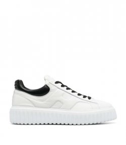 H-Stripes Allacciato H LE9 Bianco Nero White Sneakers