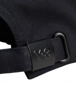 Y-3 White Logo Black Cap