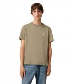 Khaki Cotton Ami De Coeur T-Shirt