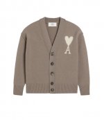 Taupe Ami De Coeur Wool Merino Cardigan