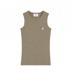 Khaki Sleeveless Ami De Couer Tank Top