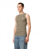Khaki Sleeveless Ami De Couer Tank Top