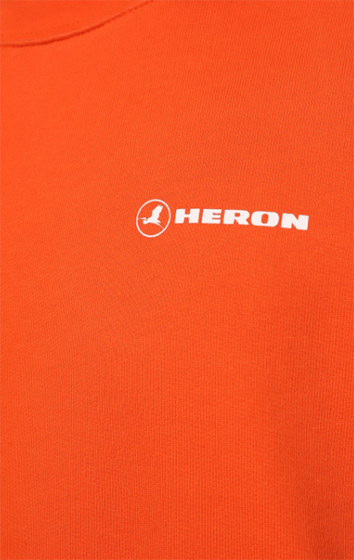 Crewneck OS Orange White Tape