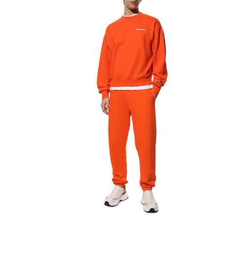 Crewneck OS Orange White Tape