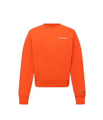 Crewneck OS Orange White Tape