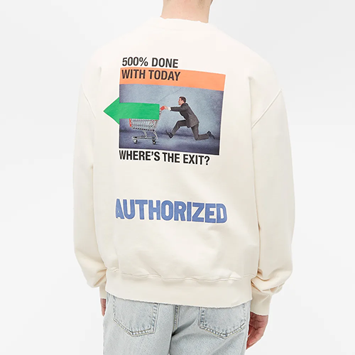 Crewneck OS A.F. Authorize Off White Lemon