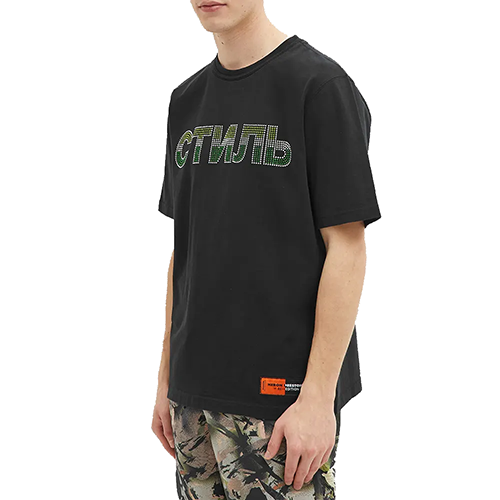 T-Shirt CTNMB Strass Black Green