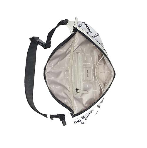 White Logo Nataly Crossbody Handbag