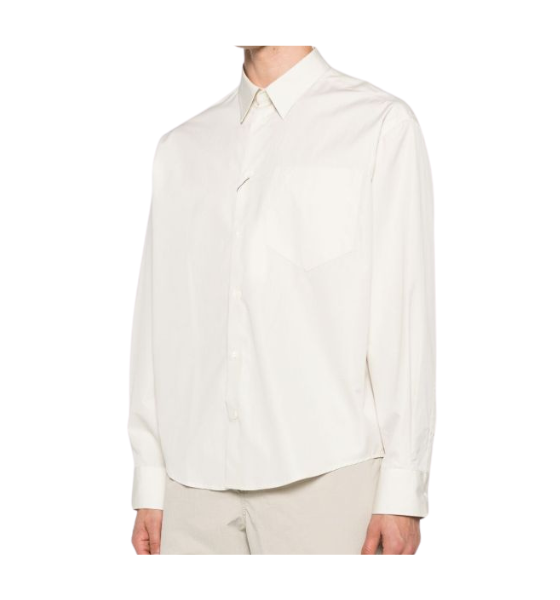 Ivory Chemise Boxy Embossed Adc Boxy Shirt